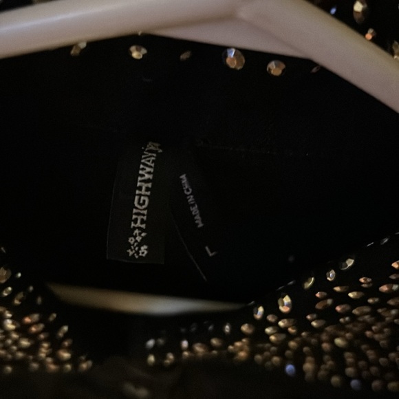 Highway Jeans Rhinestone Denim Vest - Picture 2 of 3